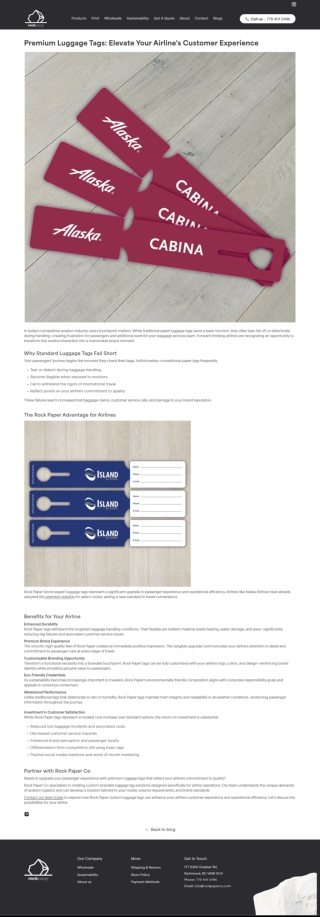 Premium Luggage Tags Elevate Your Airline's Customer Experience