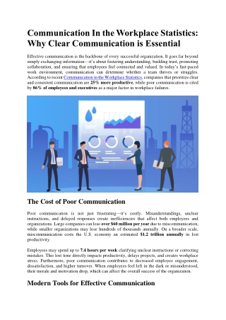 Communication In the Workplace Statistics