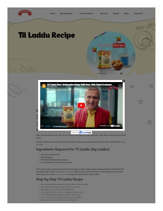 Madhusudan Til Laddu Recipe