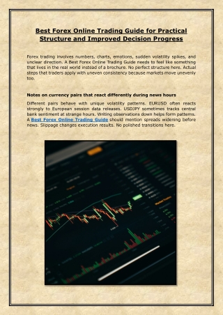 Best Forex Online Trading Guide for Practical Structure and Improved Decision Progress