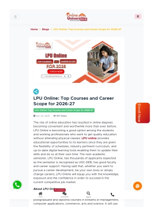LPU Online BBA Admission 2026-27: Complete Guide for Beginners