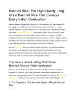 High-Quality Long Grain Basmati Rice for Indian Celebrations - slide 1