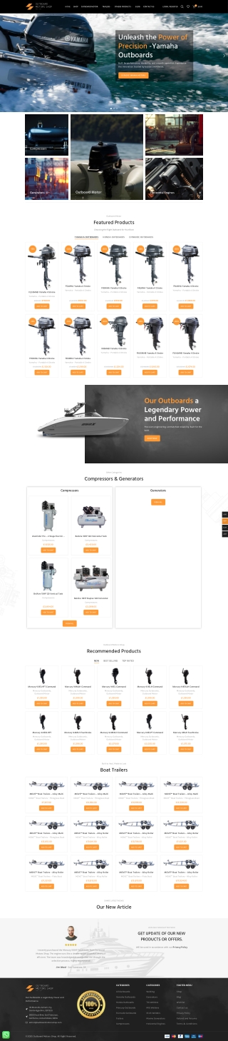 Marine Engines & Outboard Motors for Sale At Out Board Motors Shop