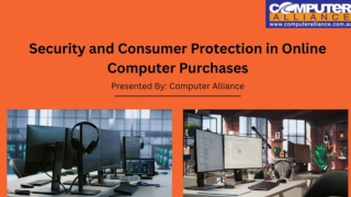 Security and Consumer Protection in Online Computer Purchases
