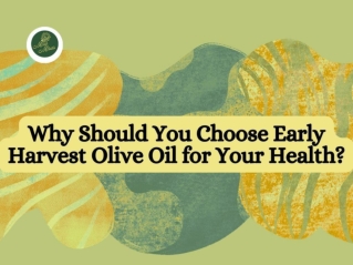 Why Should You Choose Early Harvest Olive Oil for Your Health?