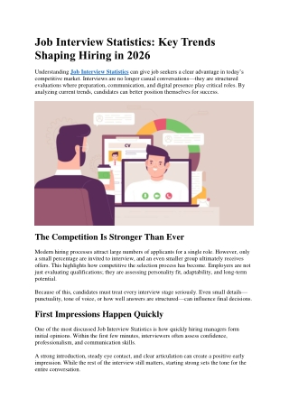 Job Interview Statistics