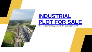 industrial plot for sale
