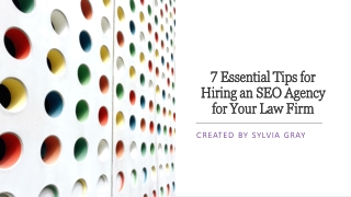 7 Essential Tips for Hiring an SEO Agency for Your Law Firm