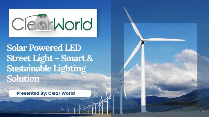 PPT - Solar Powered LED Street Light – Smart & Sustainable Lighting ...