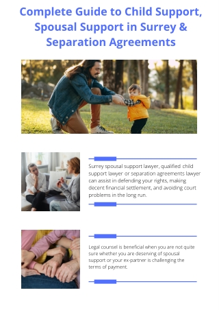 Complete Guide to Child Support, Spousal Support in Surrey & Separation Agreements
