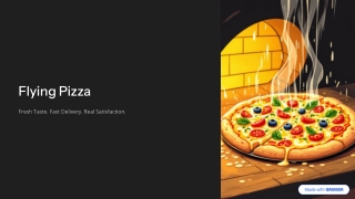 Flying Pizza – Serving Freshness in Every Slice