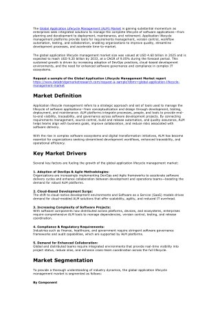 The Application Lifecycle Management Market  (1)
