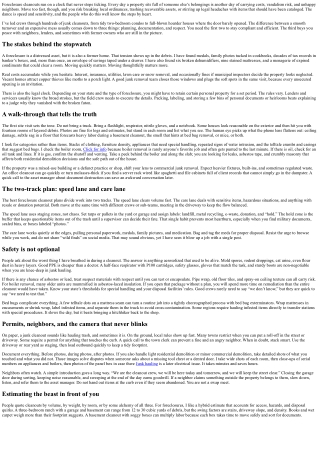 Junk Cleanouts for Foreclosures: Speed and Sensitivity