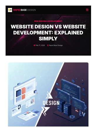 Website Design vs Website Development Explained Simply