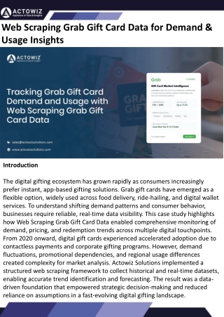 Web Scraping Grab Gift Card Data for Demand & Usage Insights