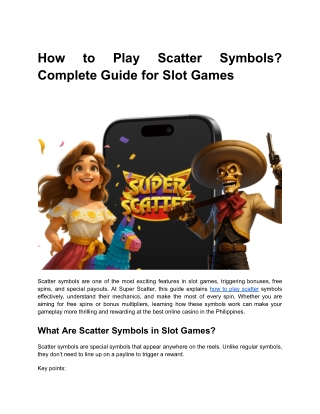 How to Play Scatter Symbols_ Complete Guide for Slot Games