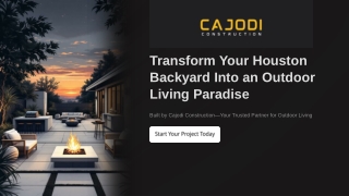 Transform Your Houston Backyard Into an Outdoor Living Paradise