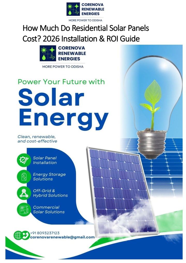 PPT - How Much Do Residential Solar Panels Cost- 2026 Installation ...