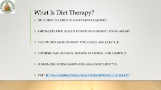 Benefits of Diet Therapy: Personalized Nutrition for Better Health