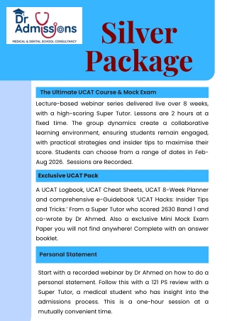 Silver Programme: A Step-by-Step Guide for Medicine & Dentistry Applicants (2026