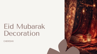 Eid Mubarak Decoration in Delhi