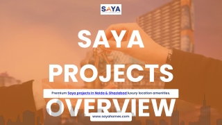 Saya Projects in Noida & Ghaziabad - Luxury Real Estate
