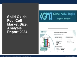 Solid Oxide Fuel Cell Market Size, Analysis Report 2034