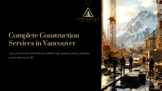 Trusted Construction Company in Vancouver
