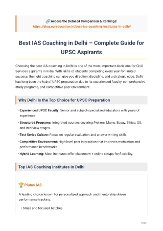 Best IAS Coaching in Delhi  full guide 2026