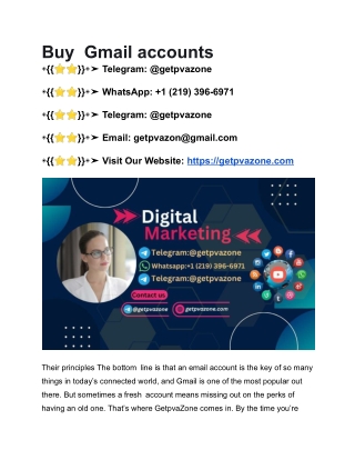 Buy Old Gmail Account - Aged & Verified