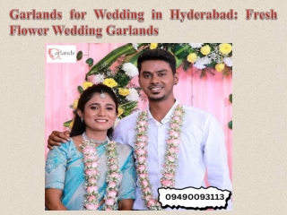 Garlands for Wedding in Hyderabad Fresh Flower Wedding Garlands