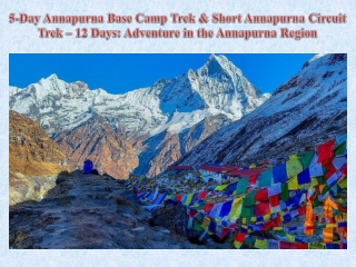 5-Day Annapurna Base Camp Trek & Short Annapurna Circuit Trek – 12 Days Adventure in the Annapurna Region