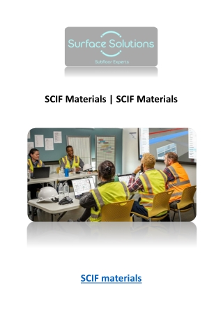 SCIF materials