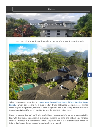luxury rental homes kauai hawaii and Kauai Vacation Homes Rentals