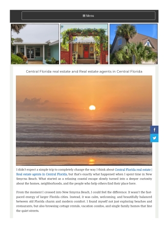 Central Florida real estate and Real estate agents in Central Florida