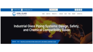 Industrial Glass Piping Systems & QVF Safety Guide