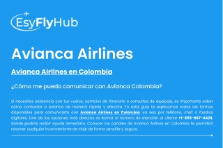 ¿Cómo me puedo comunicar con Avianca Colombia
