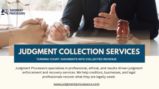 Judgment Collection Services