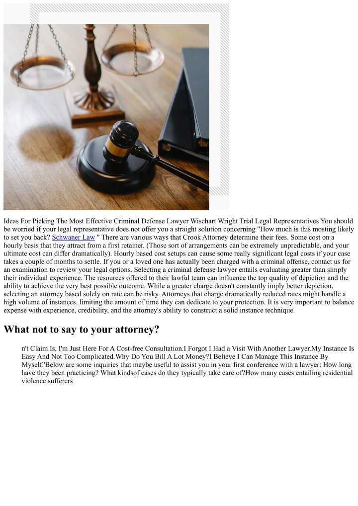 PPT - Exactly How To Choose The Appropriate Criminal Defense Lawyer ...