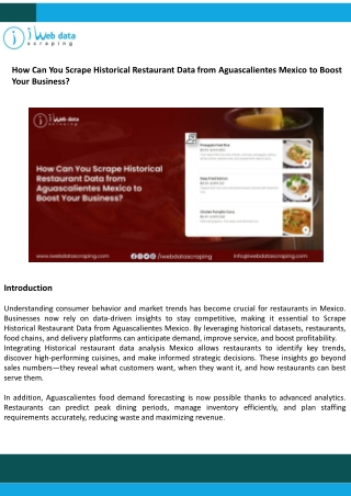 Scrape Historical Restaurant Data from Aguascalientes Mexico