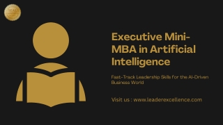 Executive Mini-MBA in Artificial Intelligence
