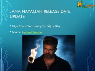 Jana Nayagan Release Date Update: High Court Clears Way For Vijay Film Amid OTT