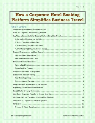How a Corporate Hotel Booking Platform Simplifies Business Travel