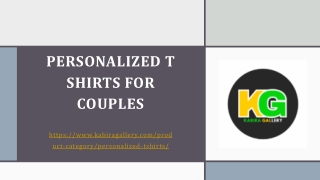 Personalized T shirts for Couples