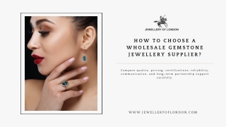 How to Choose a Wholesale Gemstone Jewellery Supplier