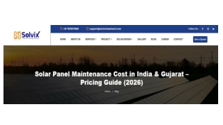 Solar Maintenance Cost: 2026 Technical Pricing Guide