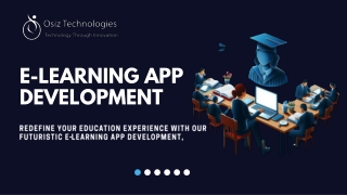 E-learning App Development Company -Osiz technologies
