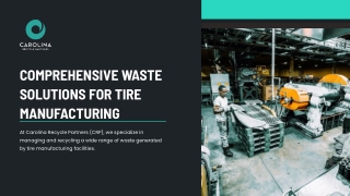 Tire plant recycling technology