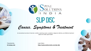 Slip Disc Treatment in India - Top Slip Disc Doctor in Delhi NCR.