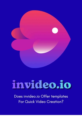 Does invideo.io Offer Templates For Quick Video Creation?